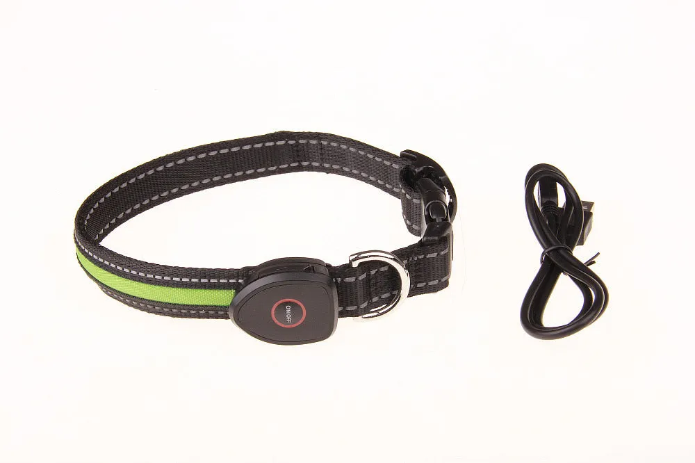 LED Dog and Cat Collar USB Rechargeable