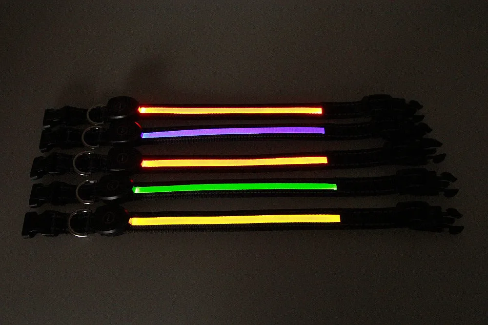 LED Dog and Cat Collar USB Rechargeable