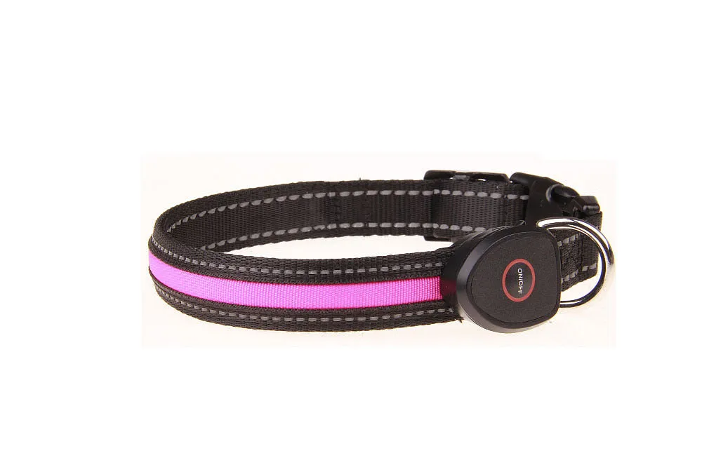 LED Dog and Cat Collar USB Rechargeable