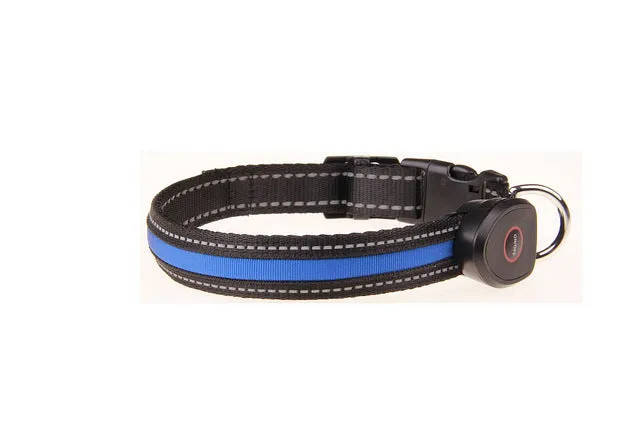 LED Dog and Cat Collar USB Rechargeable
