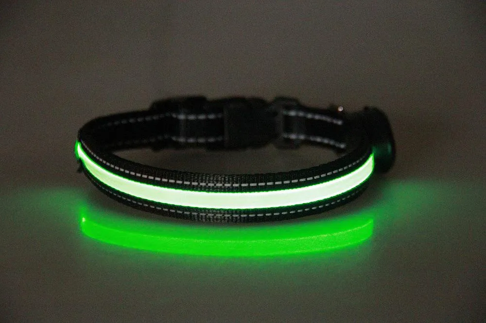 LED Dog and Cat Collar USB Rechargeable