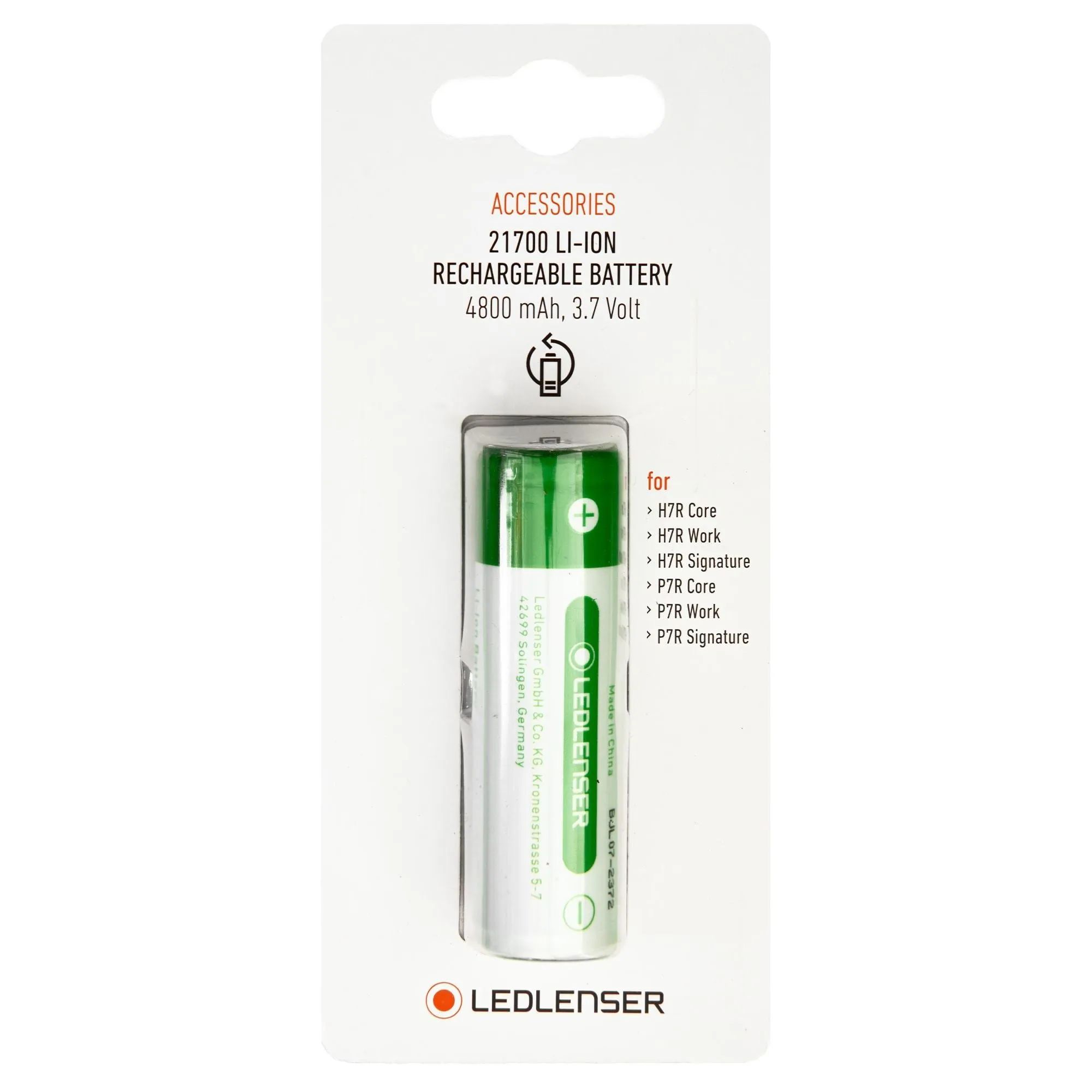Led Lenser Rechargeable 21700 Li-ion Battery For Multiple Models