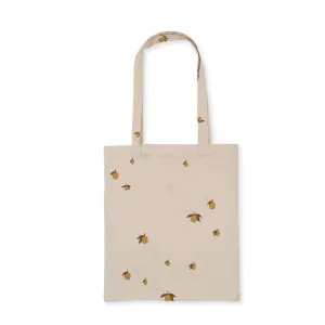 Lemon Print Canvas Tote Bag