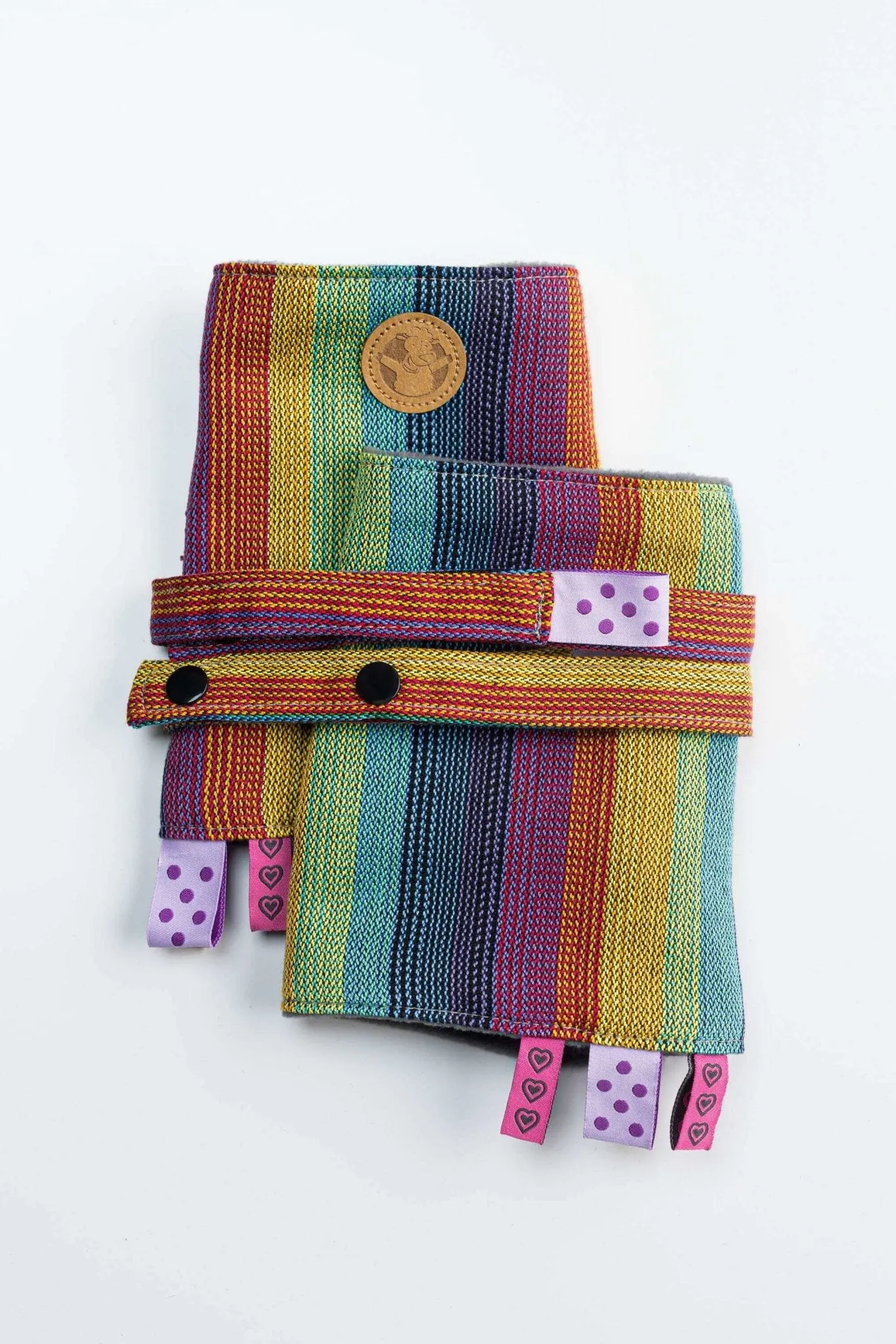 LennyLamb Drool Pads & Reach Straps Linen Paradiso