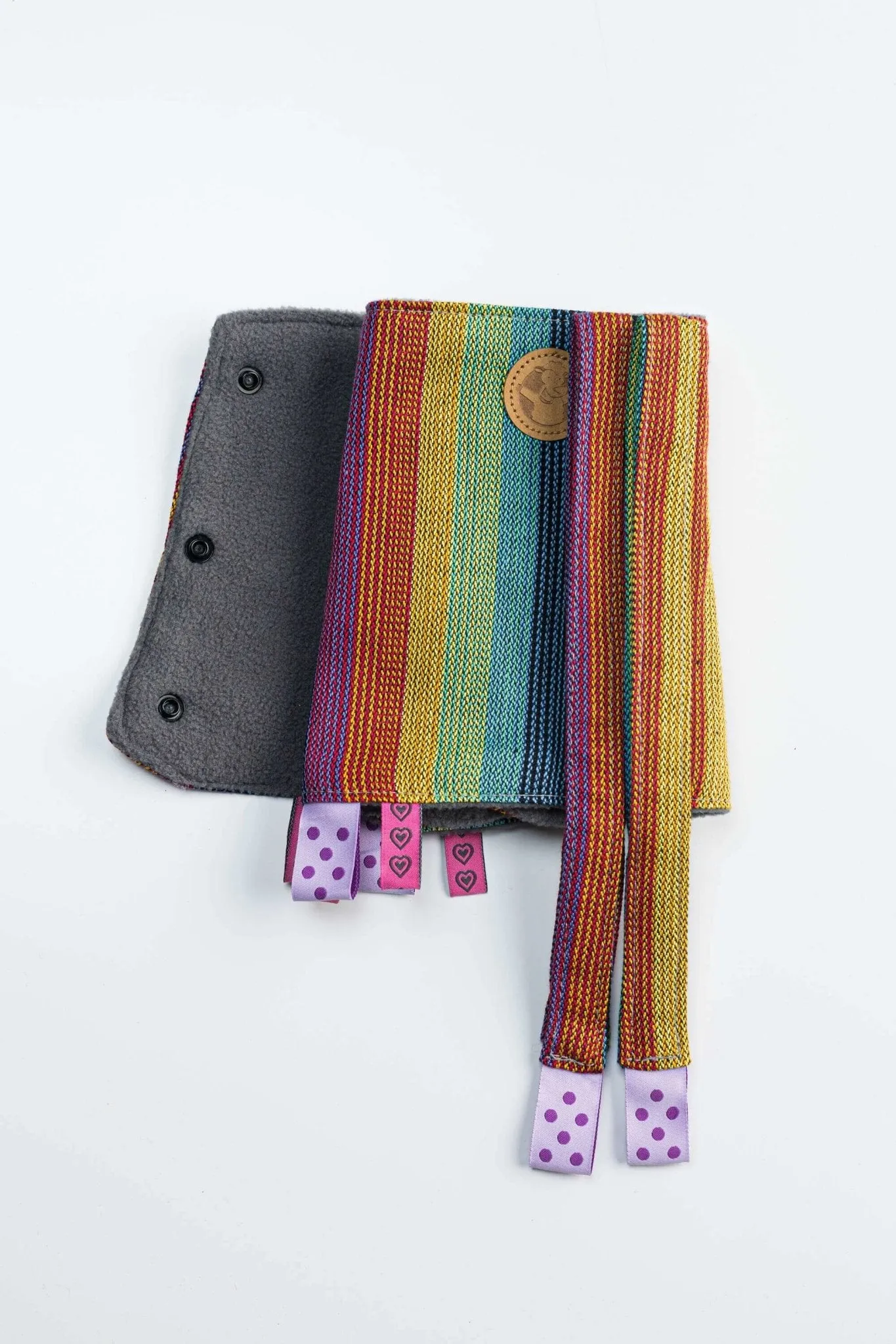 LennyLamb Drool Pads & Reach Straps Linen Paradiso