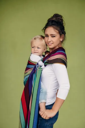LennyLamb Ring Sling With Gathered Shoulder Carousel of Colours