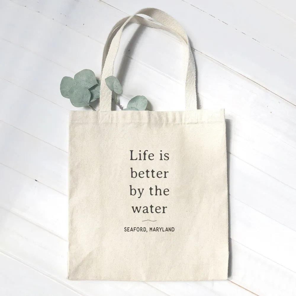 Life is Better  - Custom Canvas Tote Bag