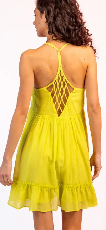 Lime Lattice Dress