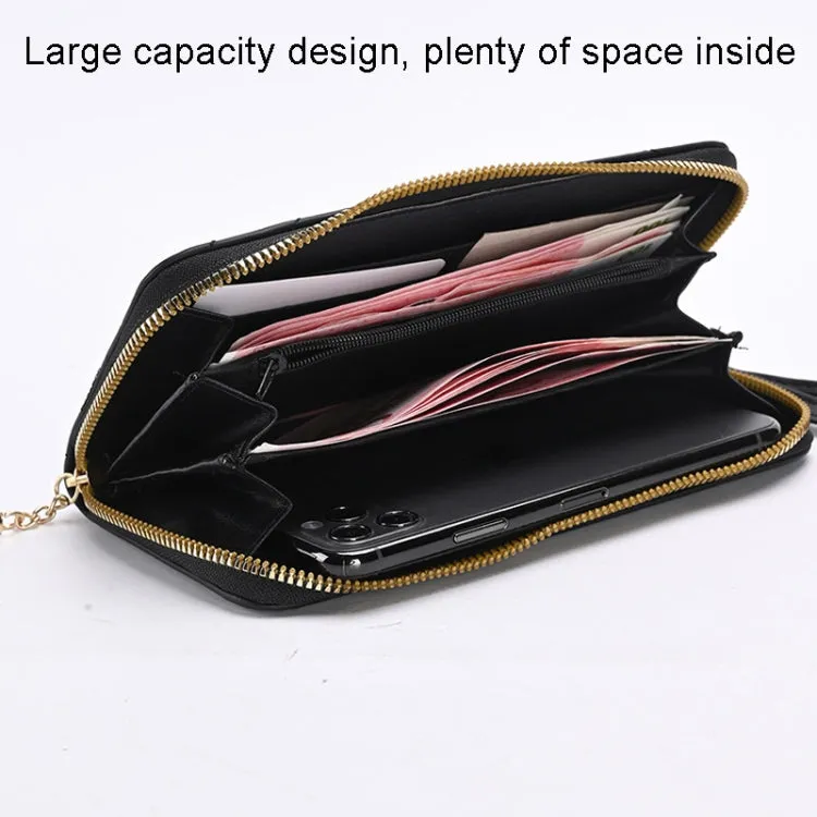 Lingerie Long Ladies Wallet Large Capacity Clutch Cell Phone Bag(Green)