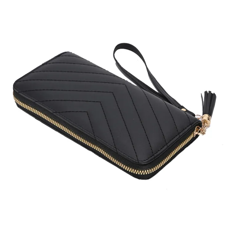 Lingerie Long Ladies Wallet Large Capacity Clutch Cell Phone Bag(Green)