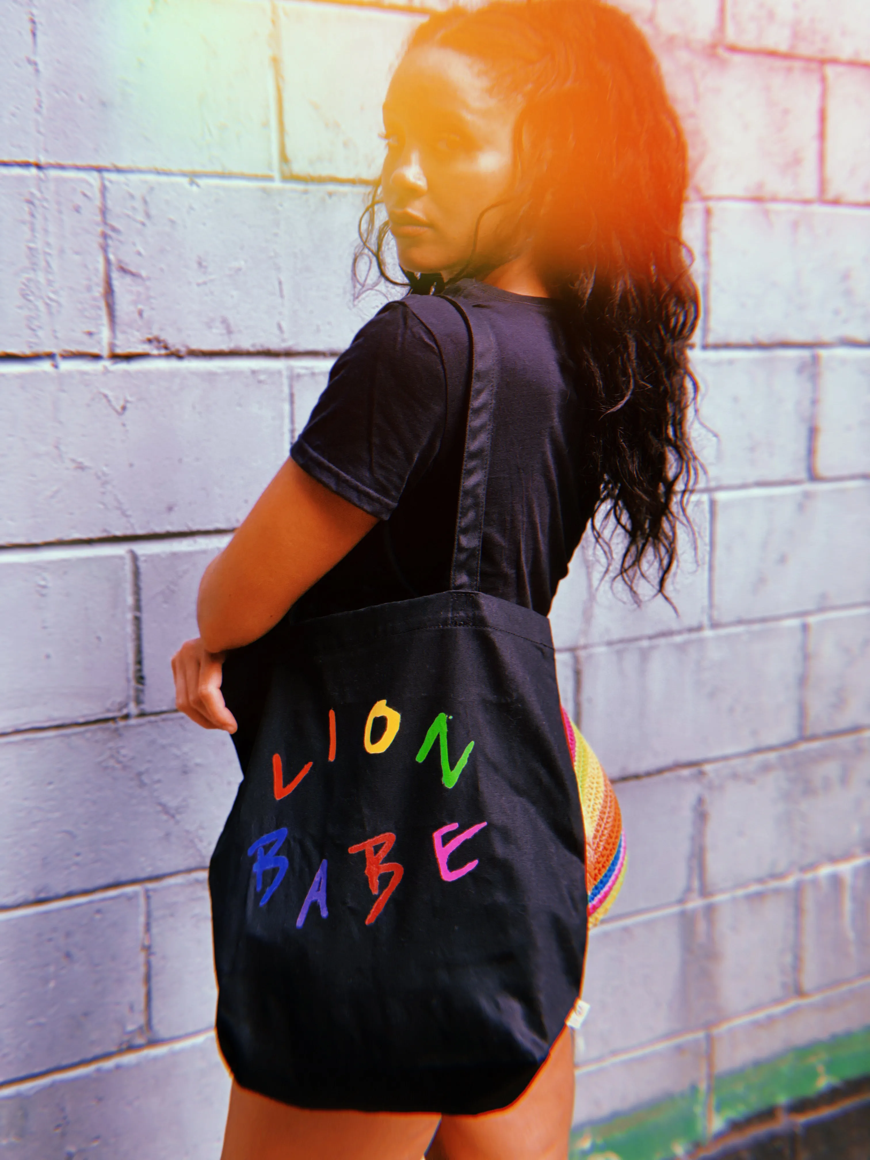LION BABE RAINBOW Tote Bag