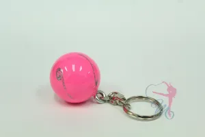 Llaveros de pelotas metálicas con glitter Pastorelli