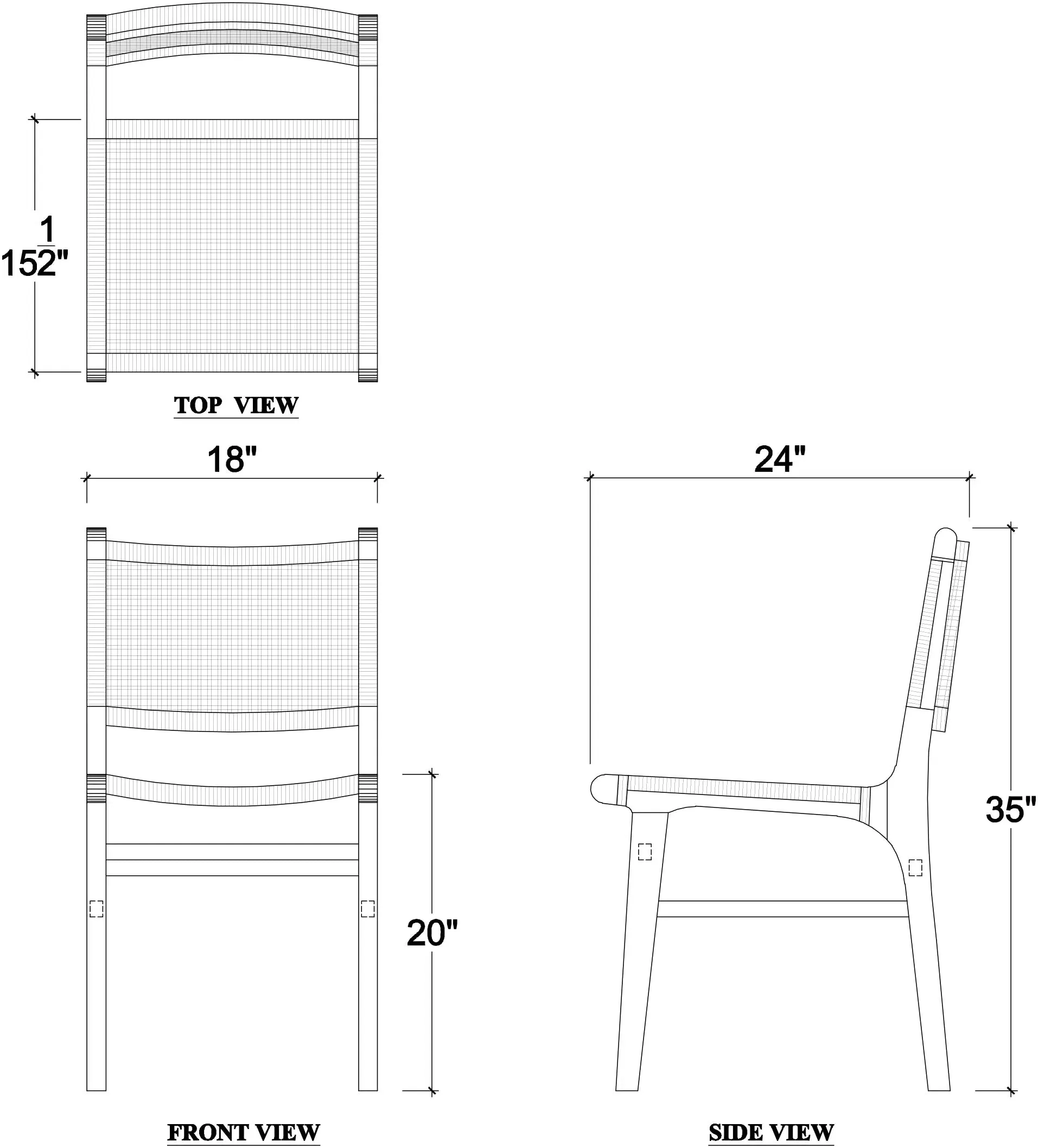 Logan Teak Dining Chair in Teak Natural Finish w/ Rattan Natural Seat & Back