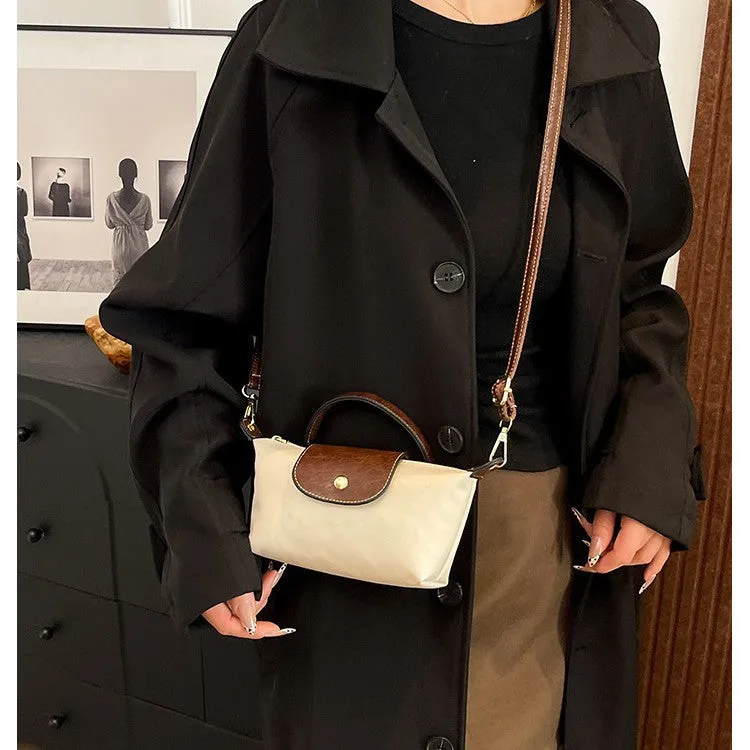 Longchamp-Inspired Contrast Color Mini Tote Bag