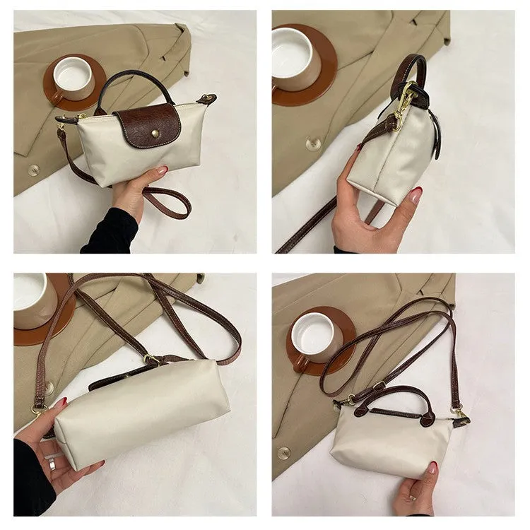 Longchamp-Inspired Contrast Color Mini Tote Bag