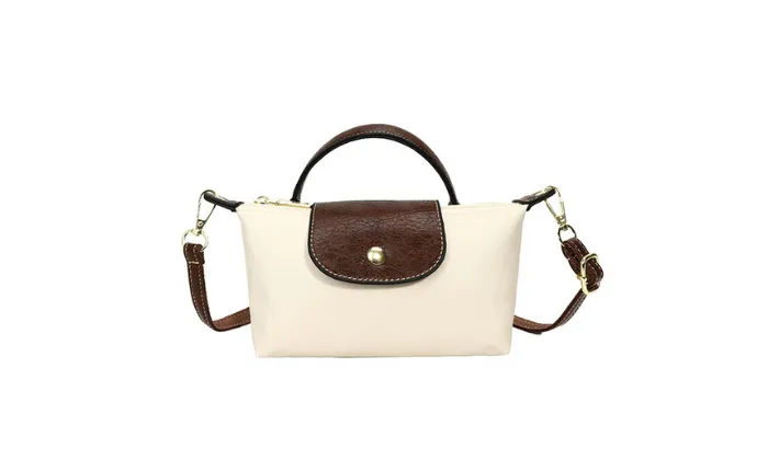 Longchamp-Inspired Contrast Color Mini Tote Bag