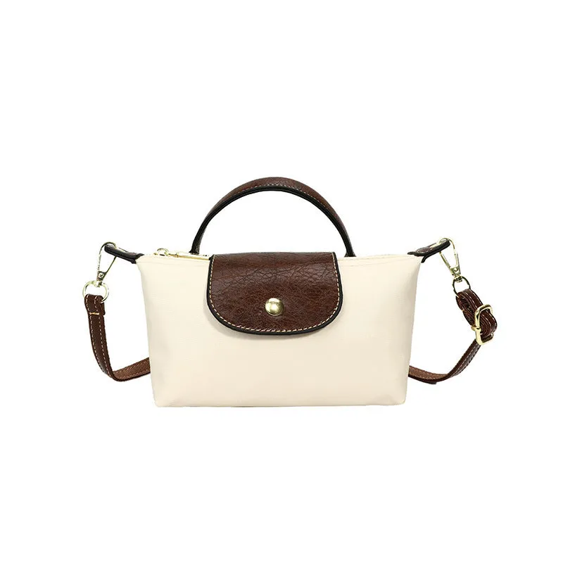 Longchamp-Inspired Contrast Color Mini Tote Bag