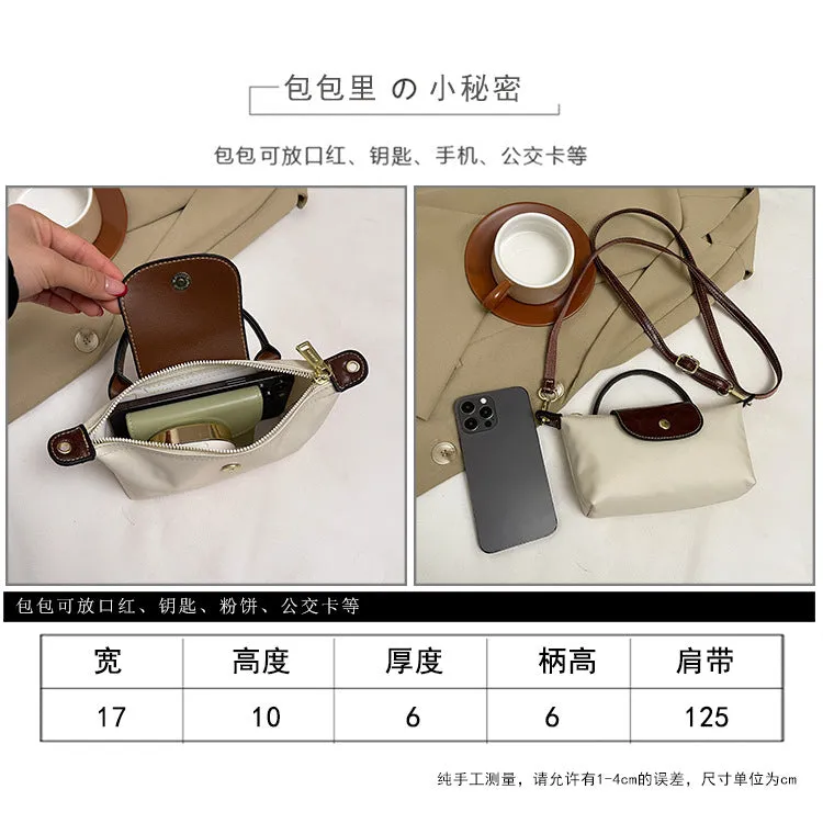 Longchamp-Inspired Contrast Color Mini Tote Bag