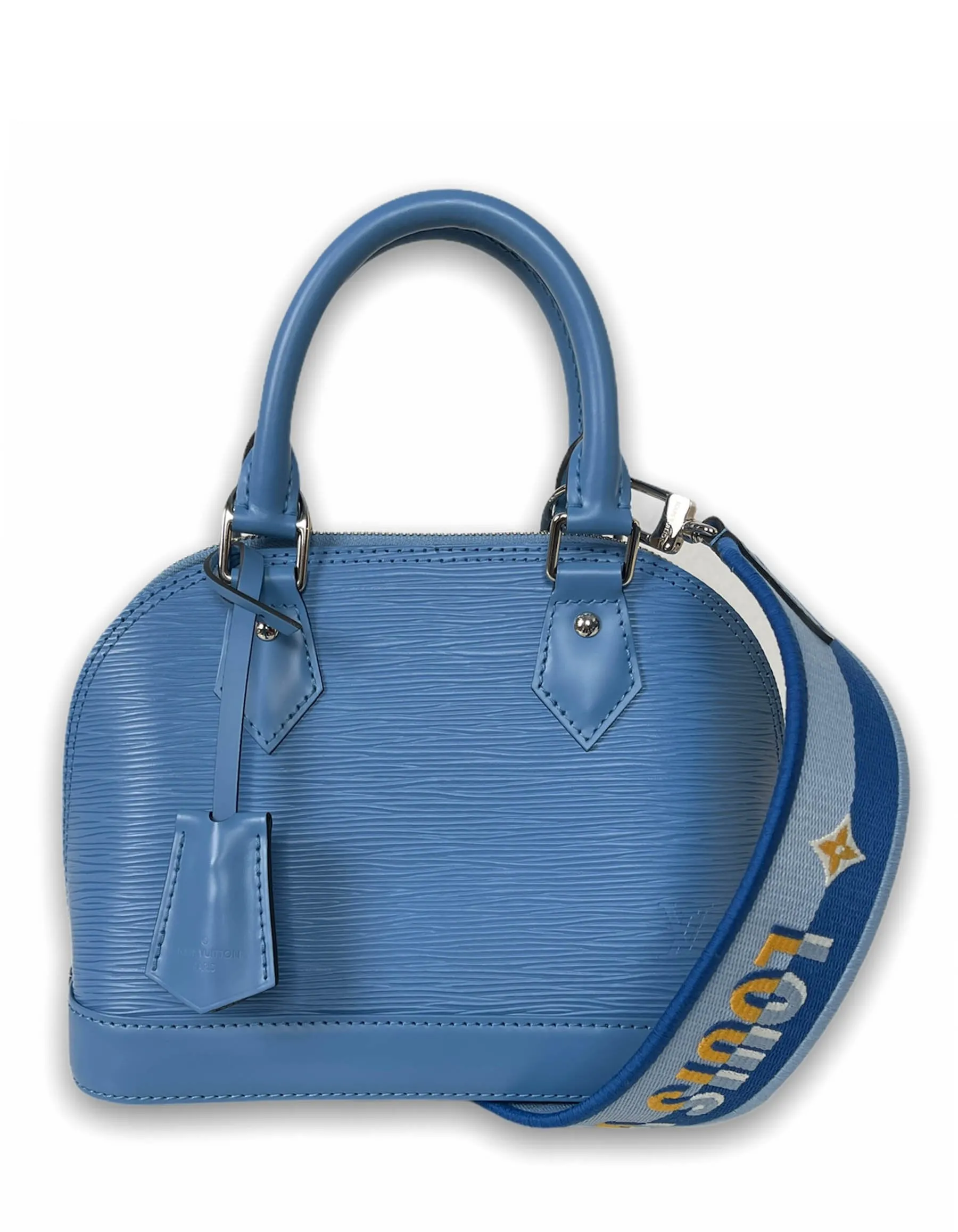 Louis Vuitton Bleuet Blue Epi Jacquard Alma BB Crossbody Bag