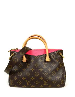 Louis Vuitton Monogram/Rose Litchi Pallas BB Crossbody Bag