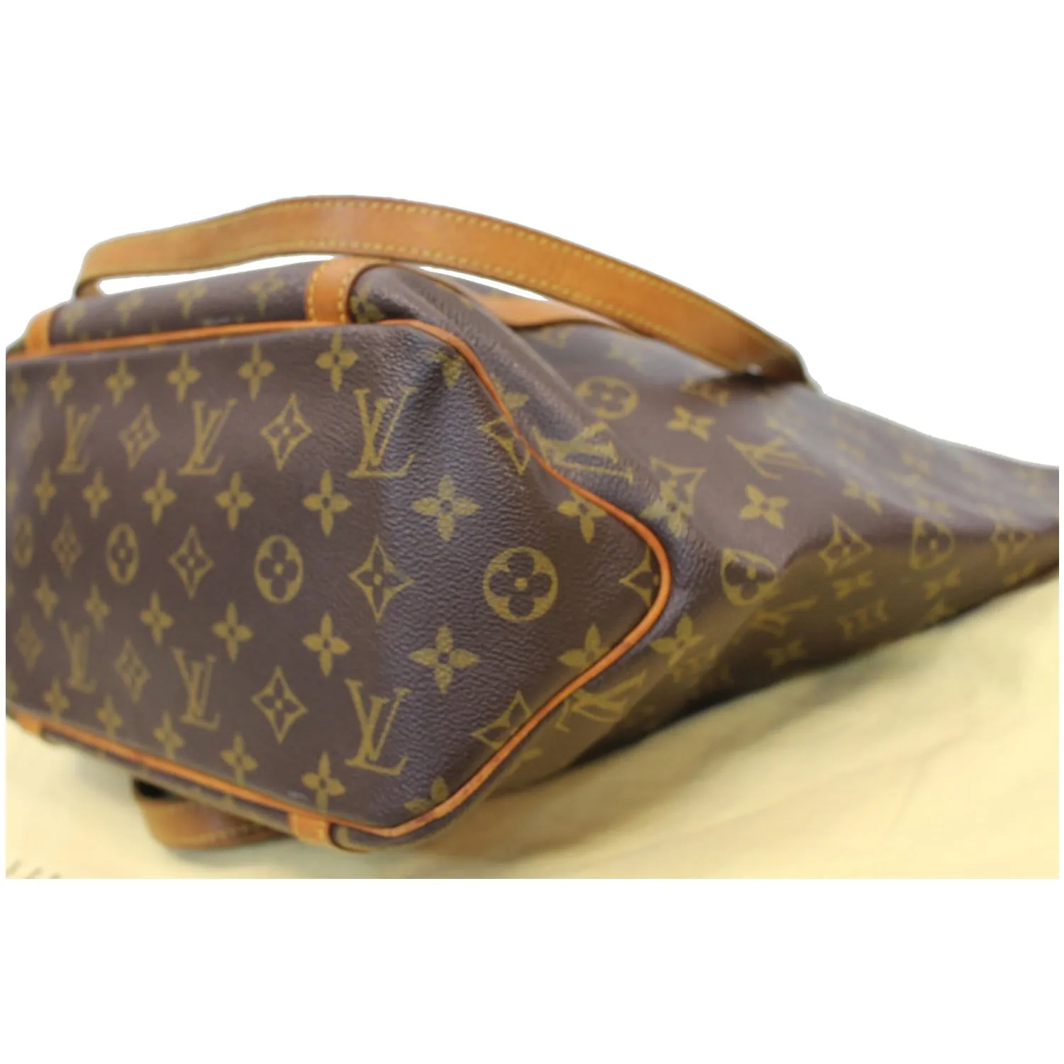 LOUIS VUITTON Sac Shopping Monogram Canvas Tote Bag Brown
