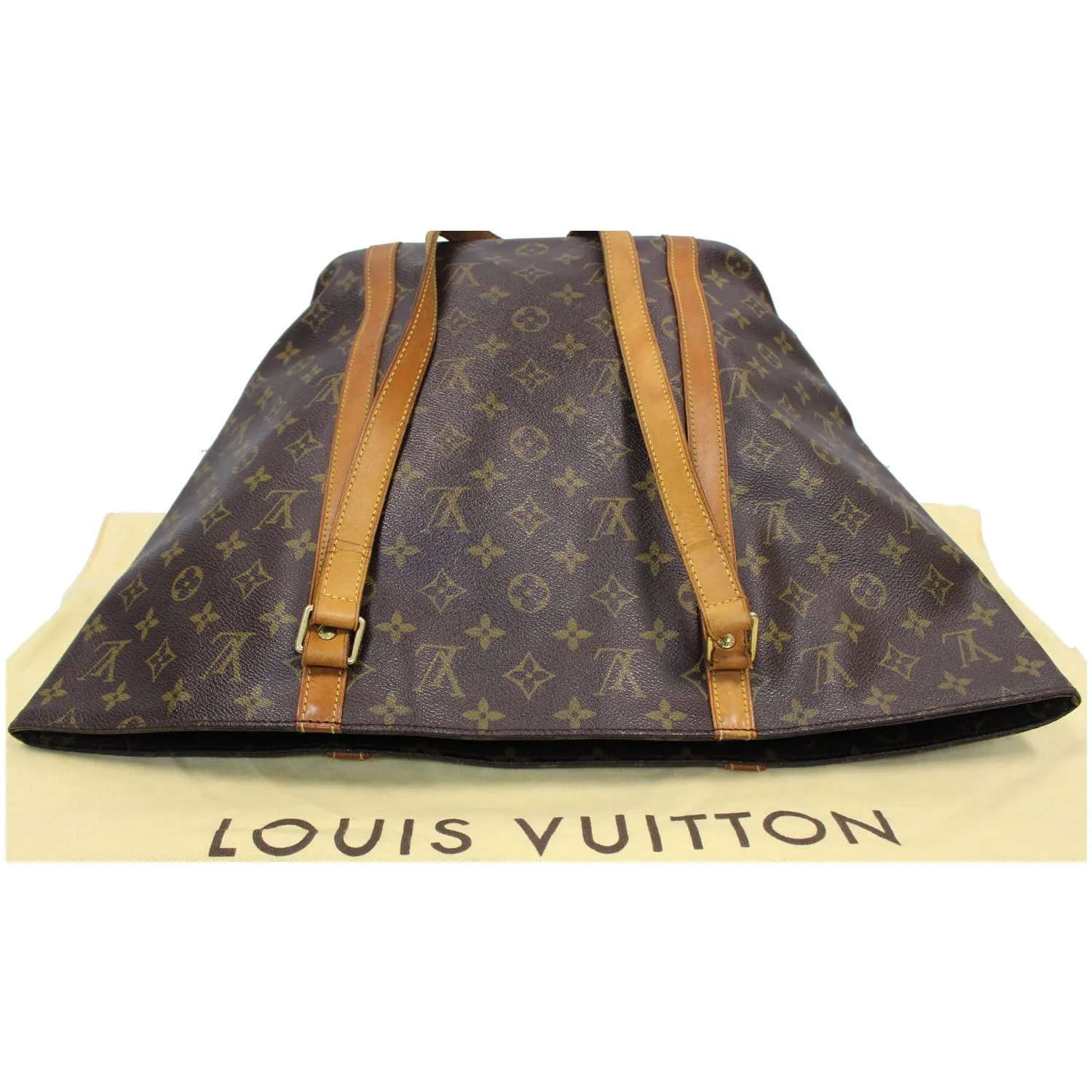 LOUIS VUITTON Sac Shopping Monogram Canvas Tote Bag Brown