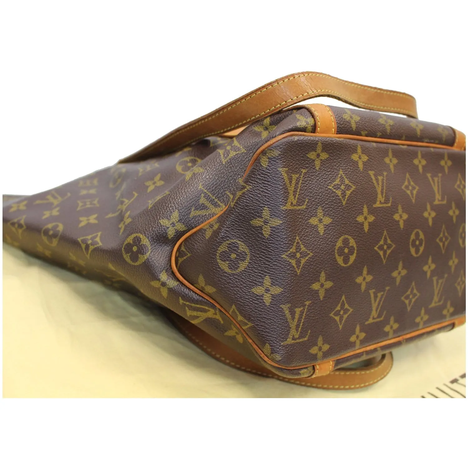 LOUIS VUITTON Sac Shopping Monogram Canvas Tote Bag Brown
