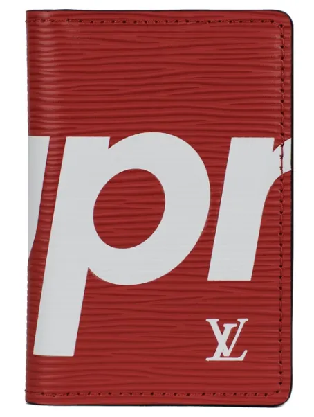 Louis Vuitton x Supreme Pocket Organizer Epi Red