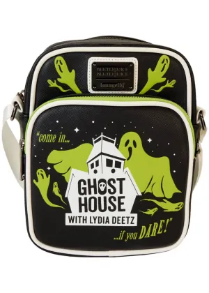 Loungefly Beetlejuice 2 Ghost House Crossbody Bag Black