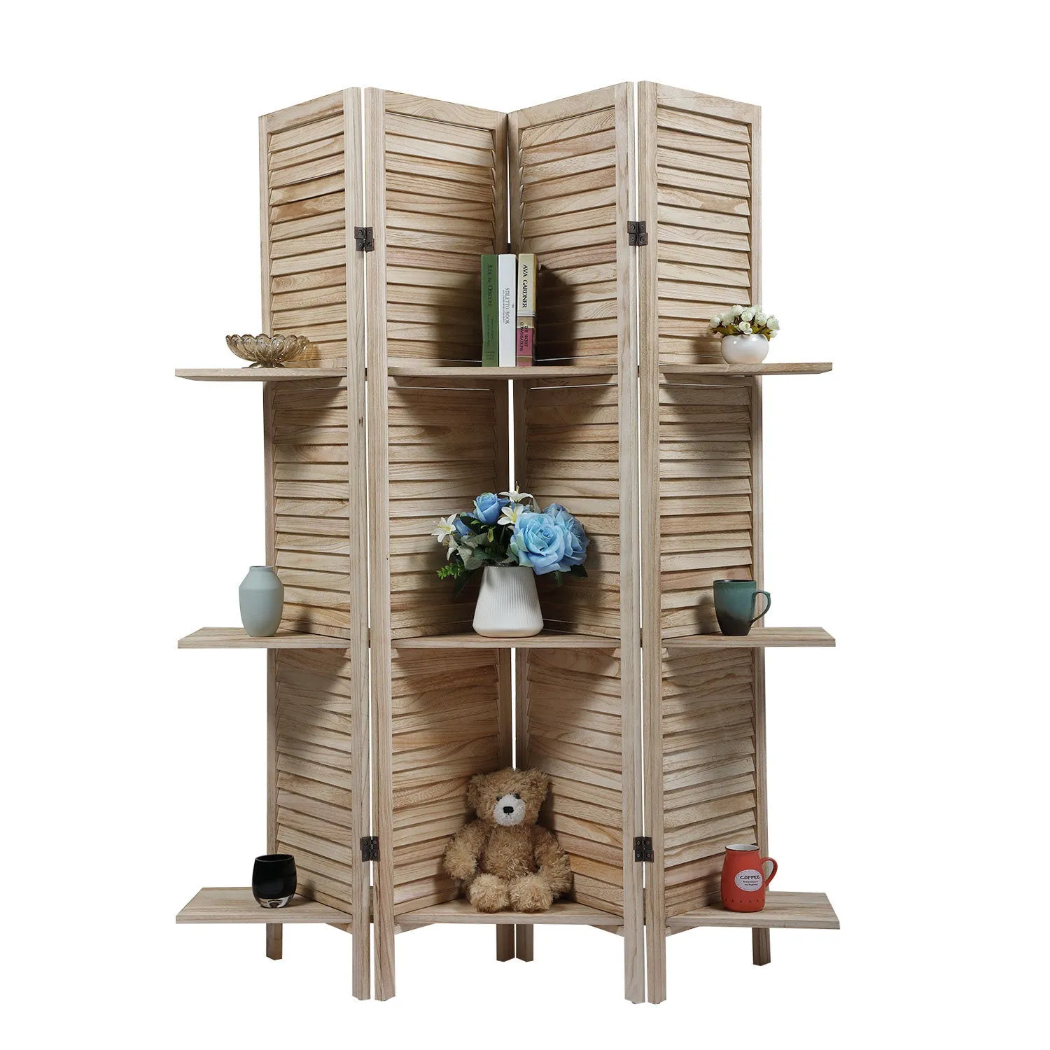 Lover Screen Divider With Shelves.
