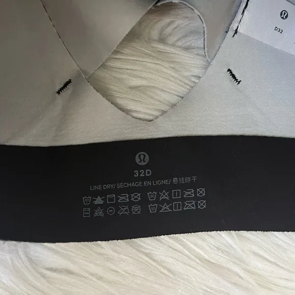 {Lululemon} Enlite Bra Zip Front High Support Double Dimension Starlight Black