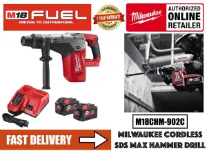 M18 FUEL M18CHM-902C 40mm SDS-Max Drilling and Breaking Hammer Drill / Chipping Hammer Breaker
