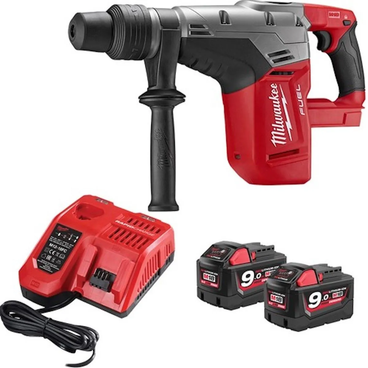 M18 FUEL M18CHM-902C 40mm SDS-Max Drilling and Breaking Hammer Drill / Chipping Hammer Breaker