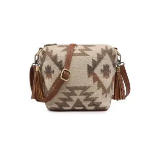 Madison Crossbody in Aztec Pattern Brown Hues