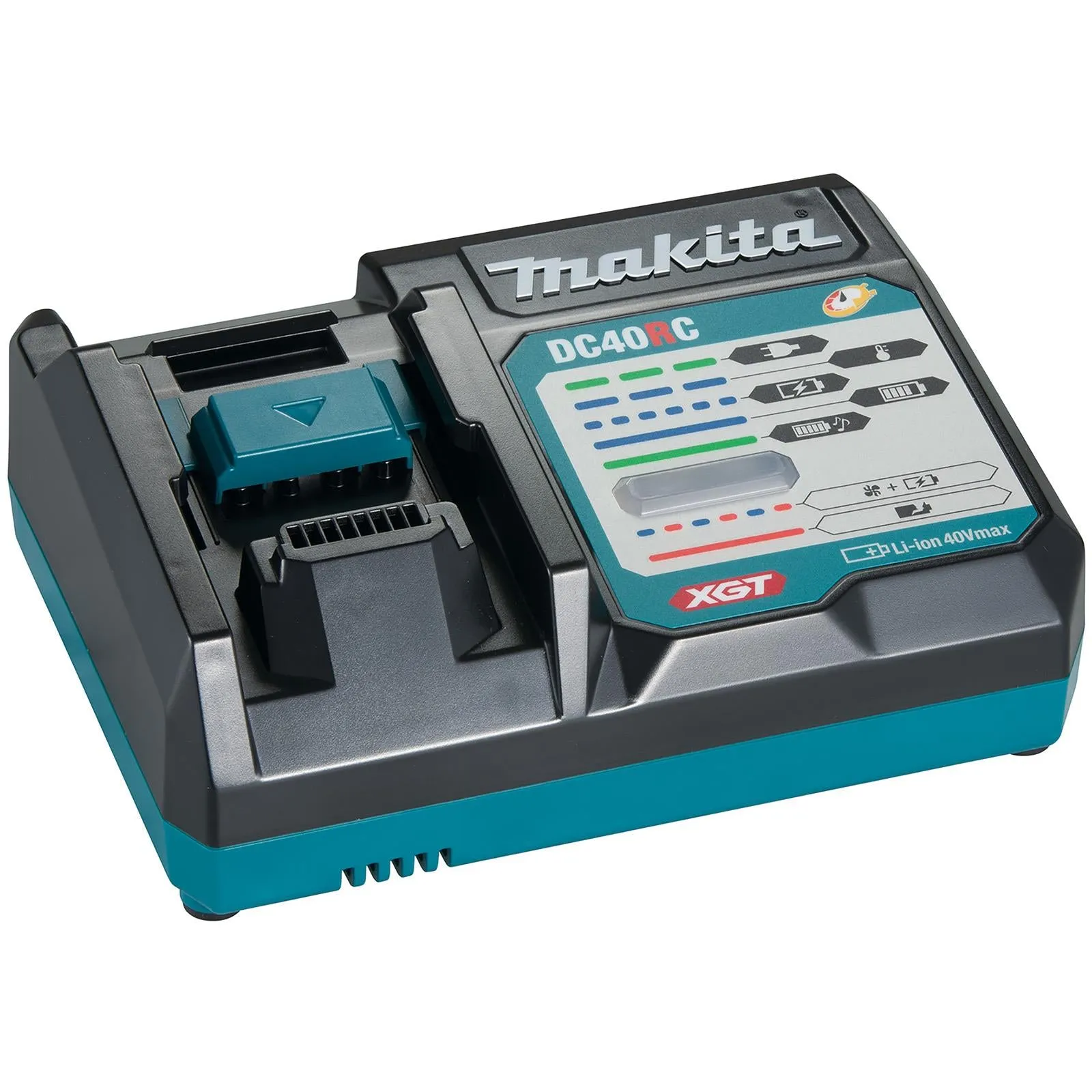 Makita Dust Blower 40V Max XGT Brushless 2 x 2.5Ah Batteries Charger Tool Bag Kit AS001GD202