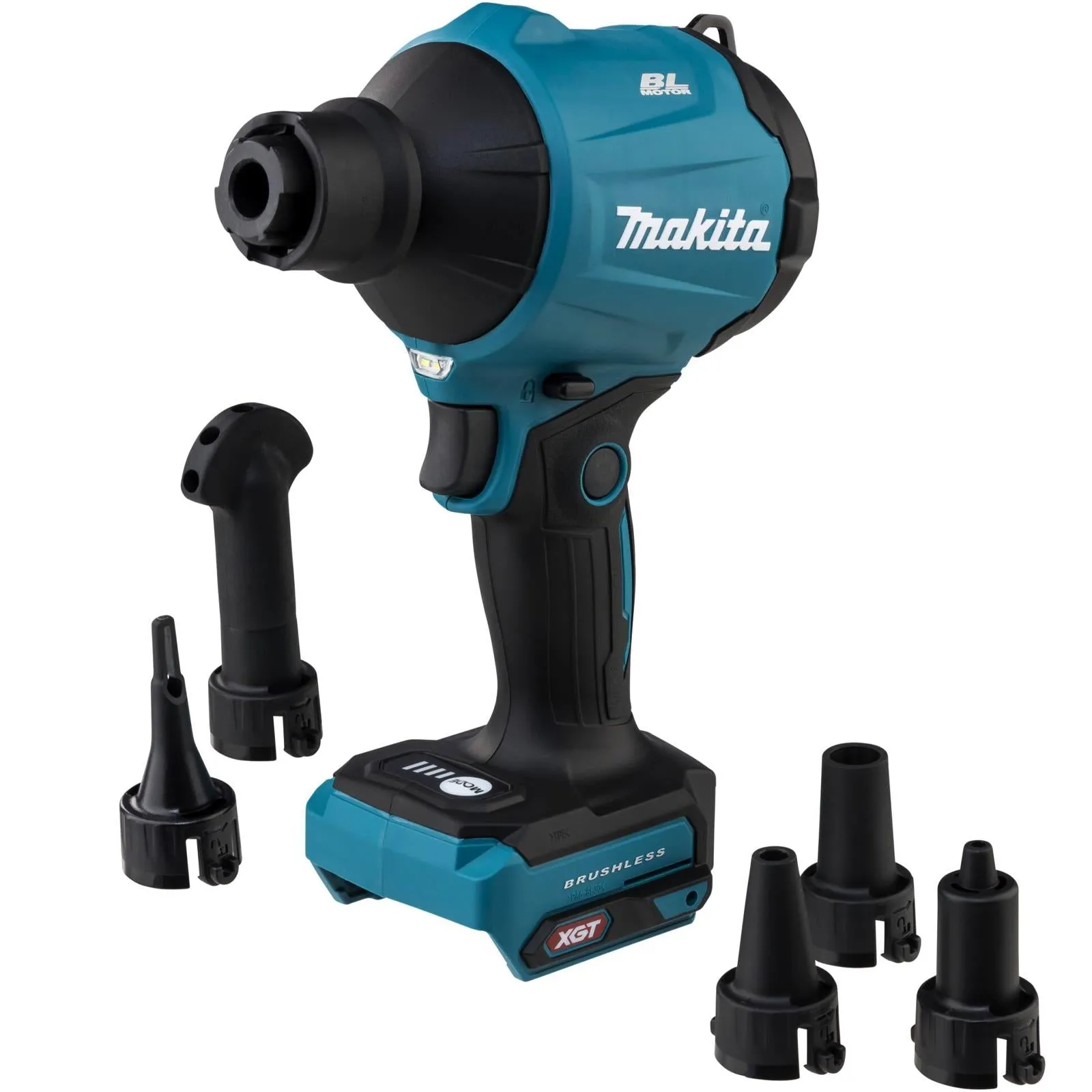 Makita Dust Blower 40V Max XGT Brushless 2 x 2.5Ah Batteries Charger Tool Bag Kit AS001GD202