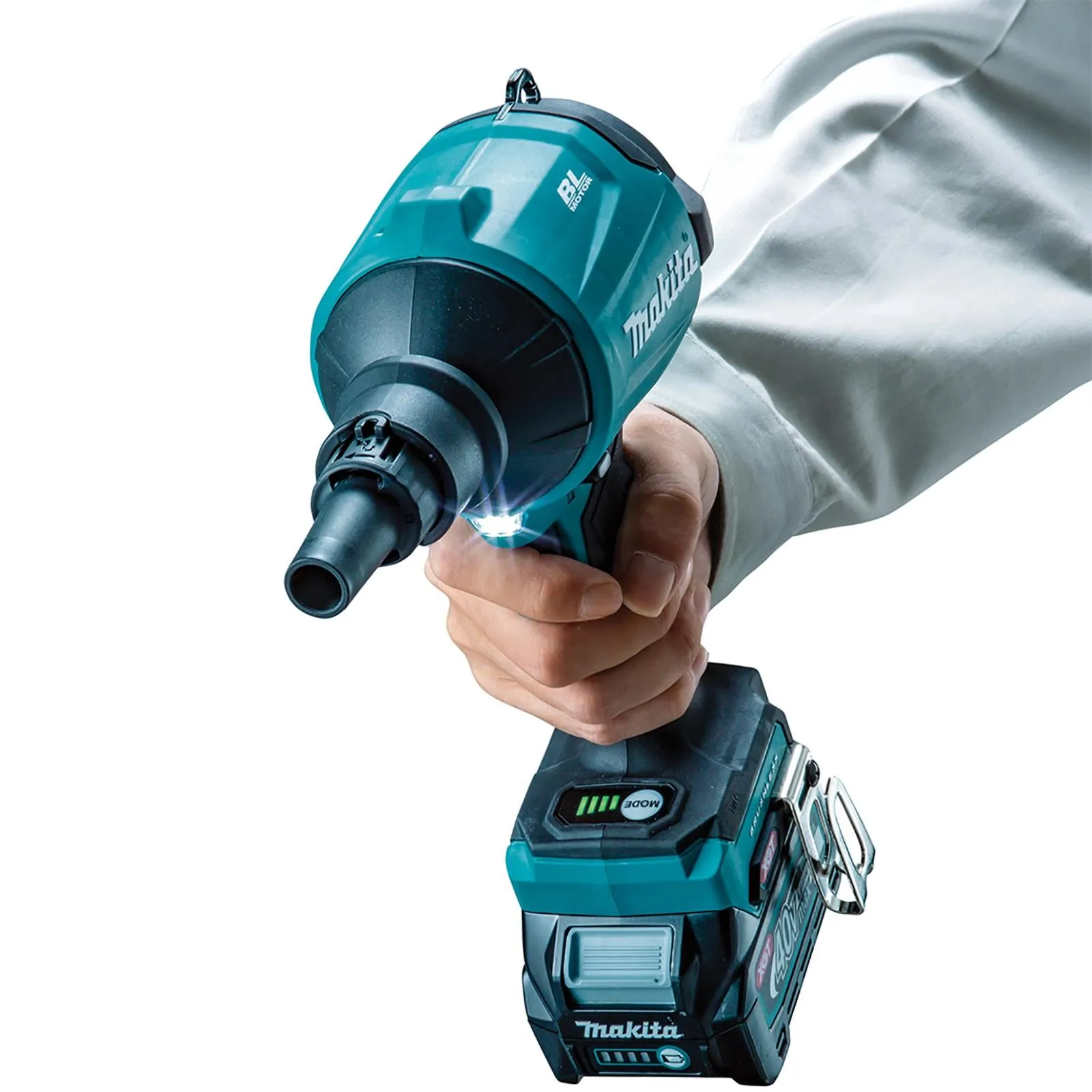 Makita Dust Blower 40V Max XGT Brushless 2 x 2.5Ah Batteries Charger Tool Bag Kit AS001GD202
