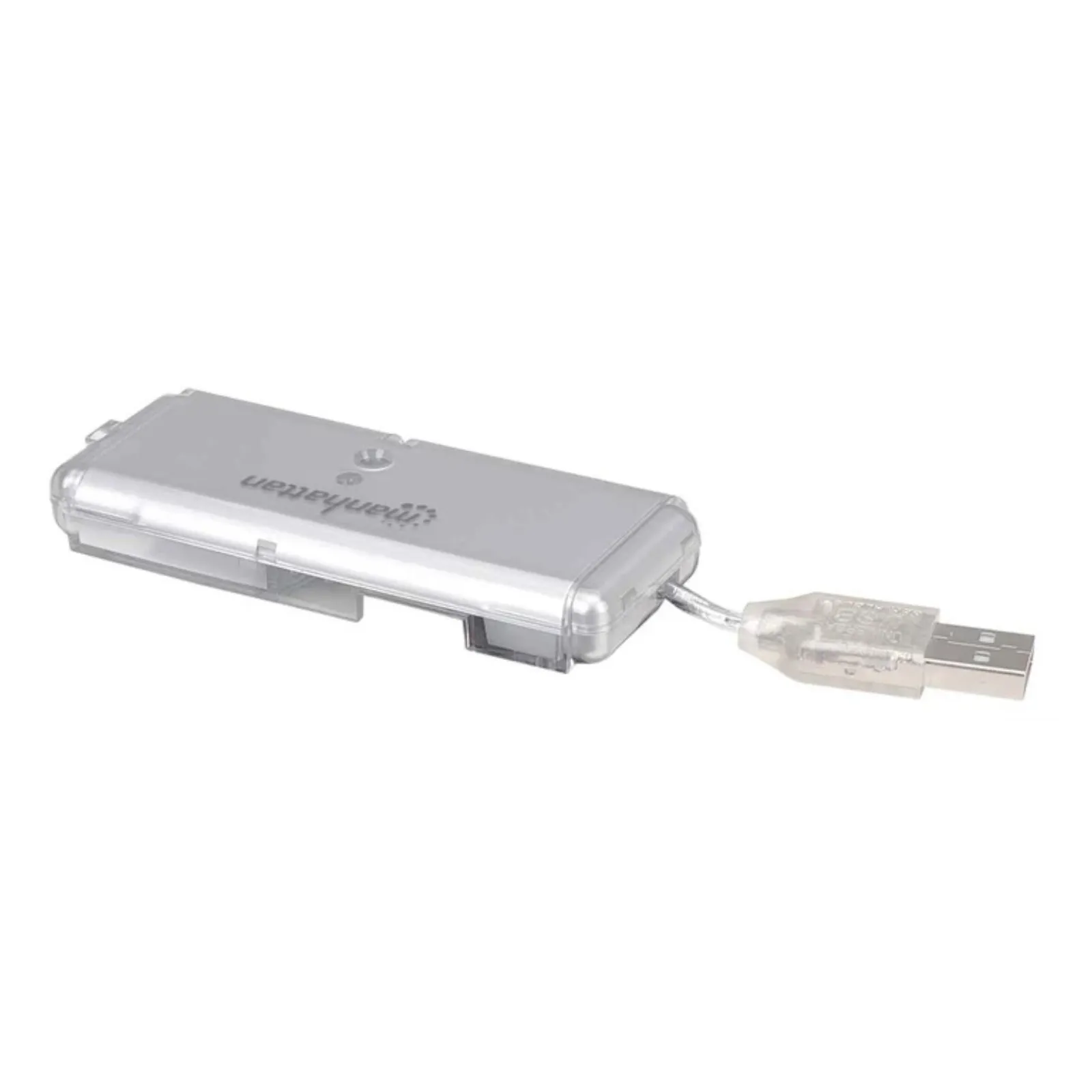 Manhattan 160599 Concentrado Hub Usb V2.0 4 Puertos Mini Plata