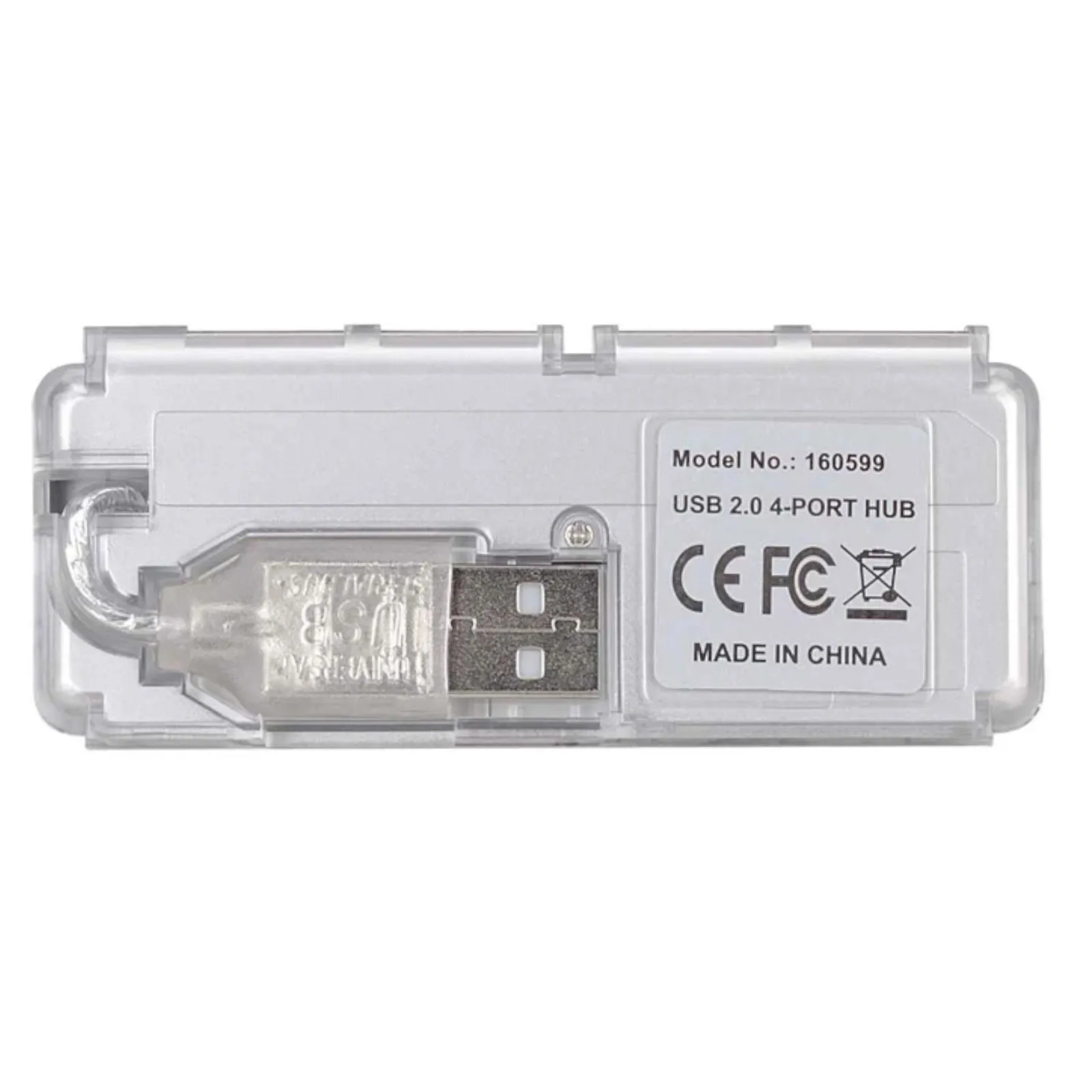 Manhattan 160599 Concentrado Hub Usb V2.0 4 Puertos Mini Plata