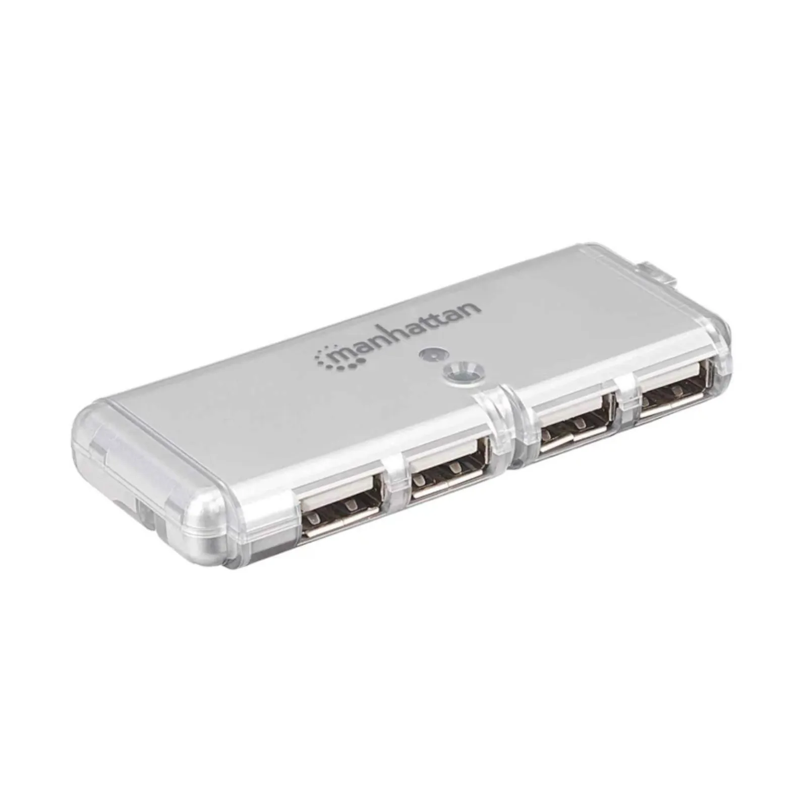 Manhattan 160599 Concentrado Hub Usb V2.0 4 Puertos Mini Plata