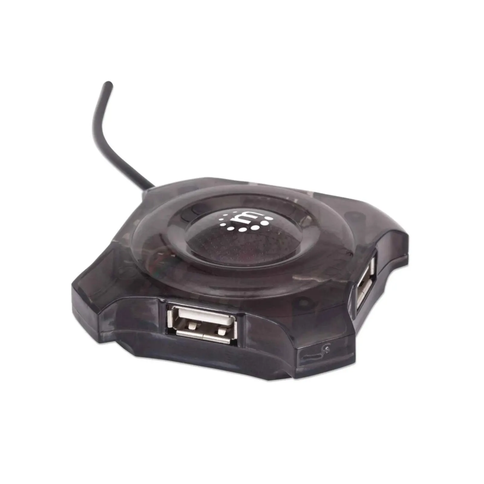 Manhattan 162272 Concentrador Mini Hub Usb 4puertos Negro