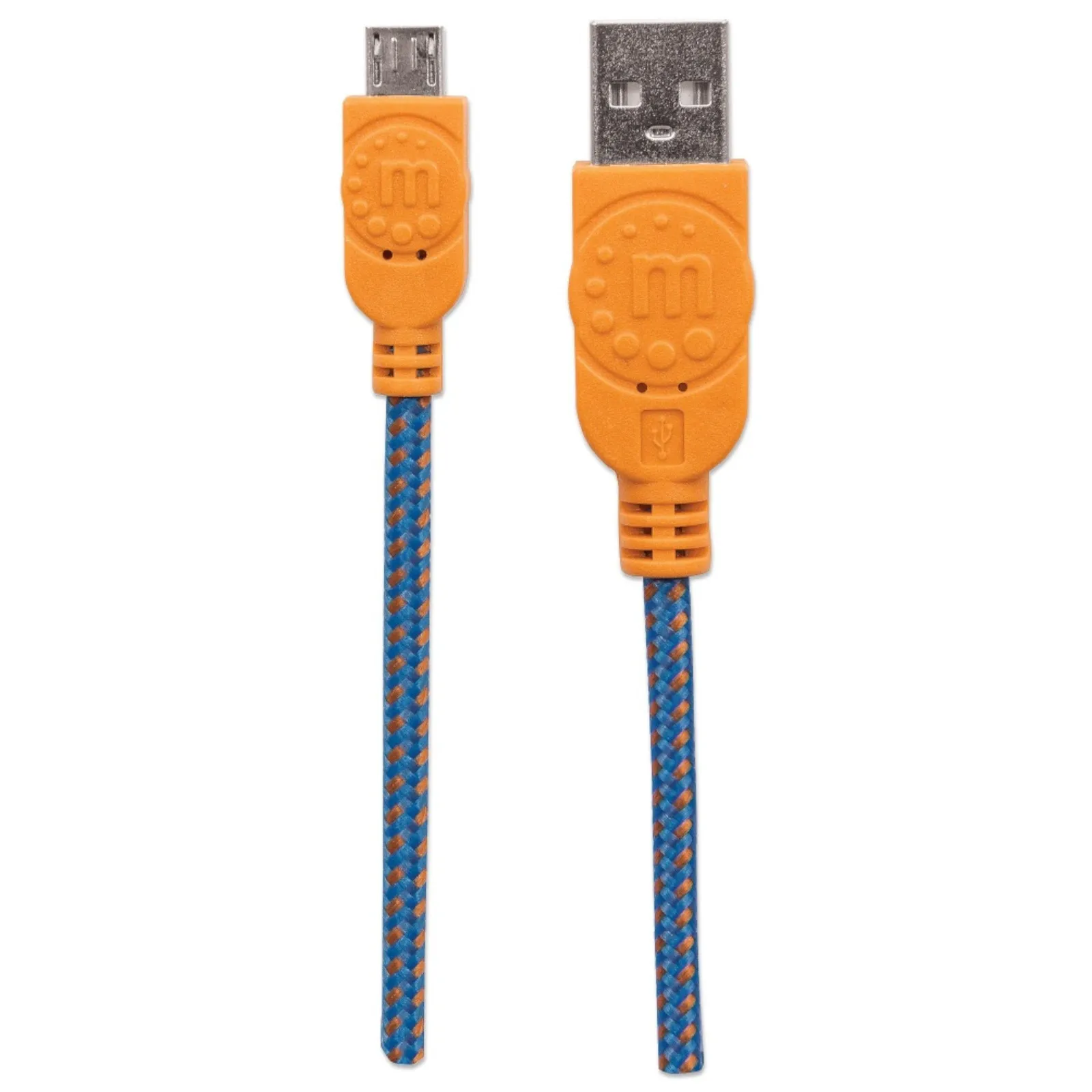 Manhattan 352734 Cable Usb 2.0 A Macho Micro Usb 2.0 B Macho 1 Metro, Azul/Nar