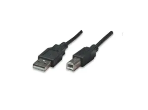 Manhattan 374507 Cable Usb V2.0 A B 0.5m Negro