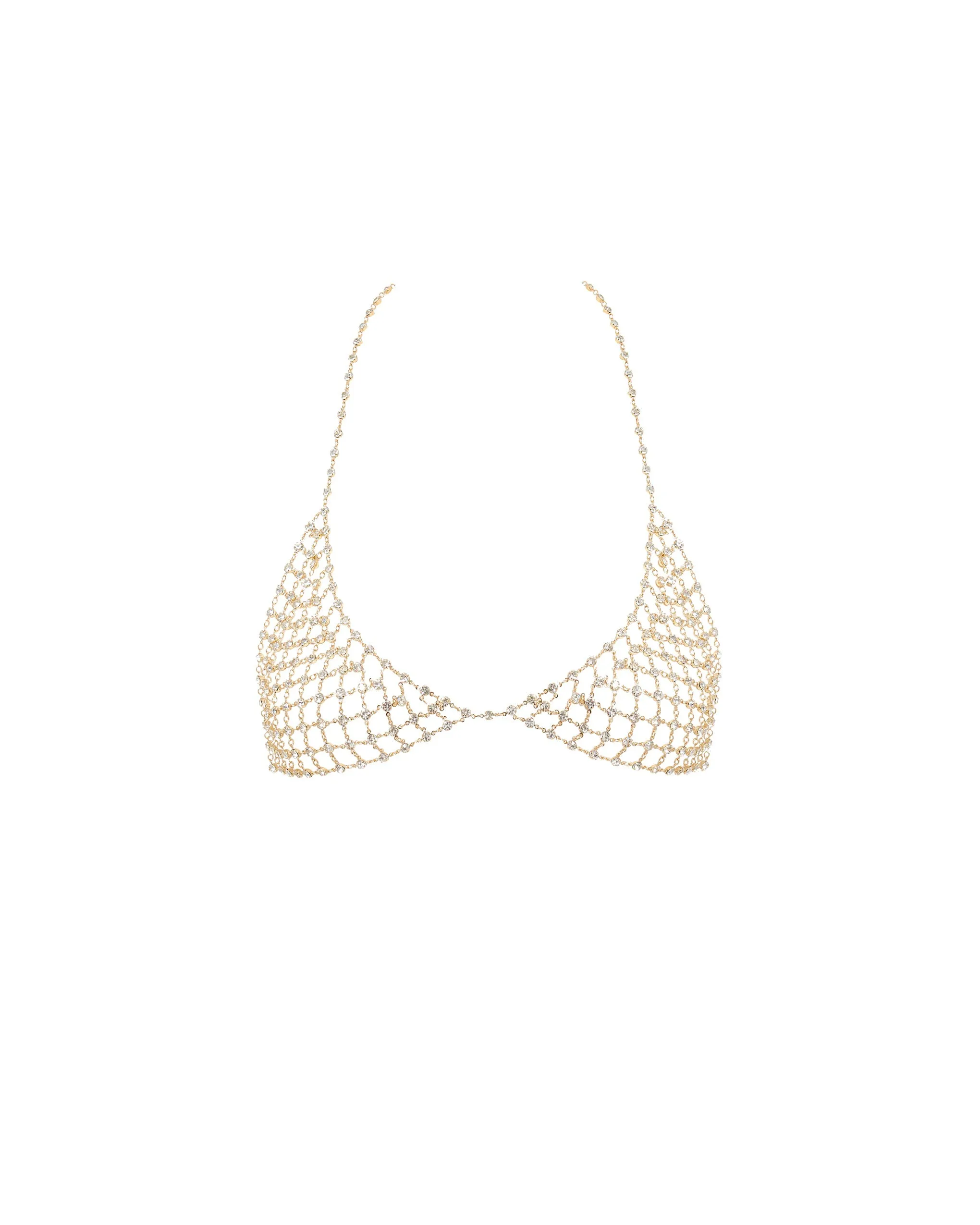 Marli Diamond Lattice Soft Bra Gold/Clear