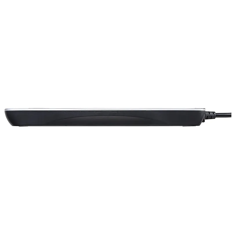 Masterplug SRGLSU42PB 4 Socket 2m 13A   2xUSB Switched Surge Extension Lead Gloss Black
