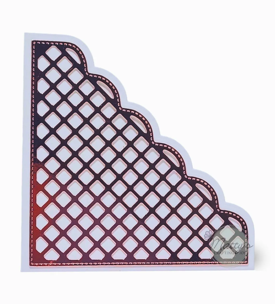 Matty's Crafting Joy Lattice Journal Pocket Die