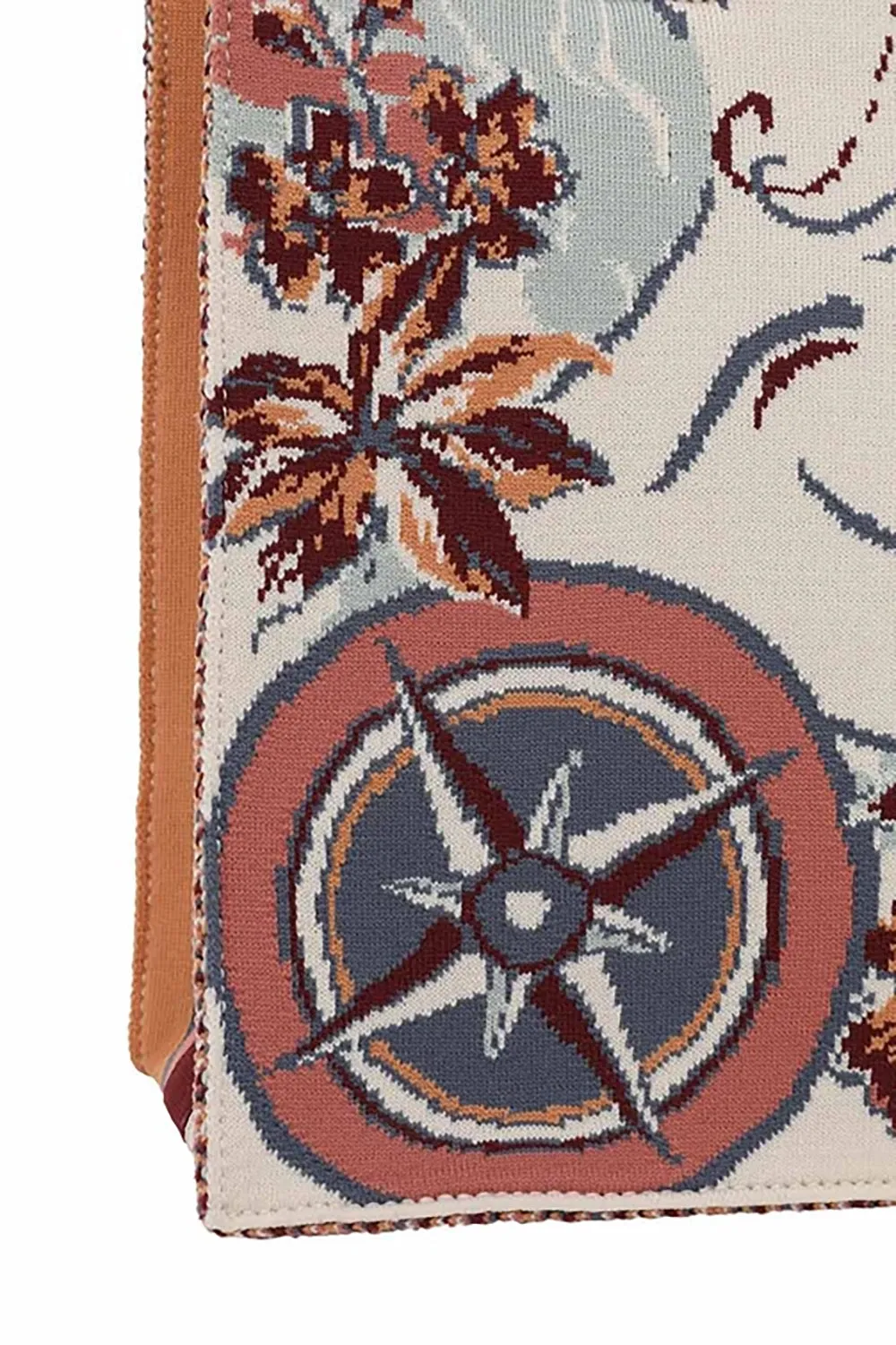 Medium Jacquard Tote in Nautical Map