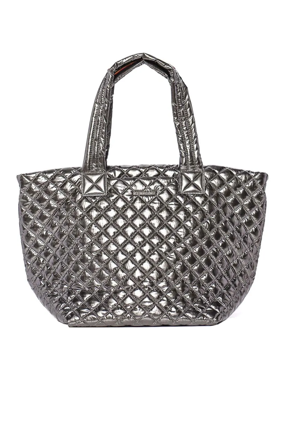 Medium Metro Pewter Metallic Tote