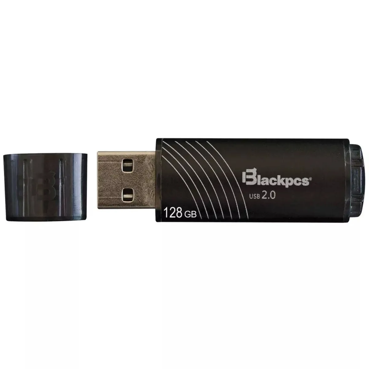 Memoria Flash Usb Blackpcs De 128 Gb Color Negro Plastico