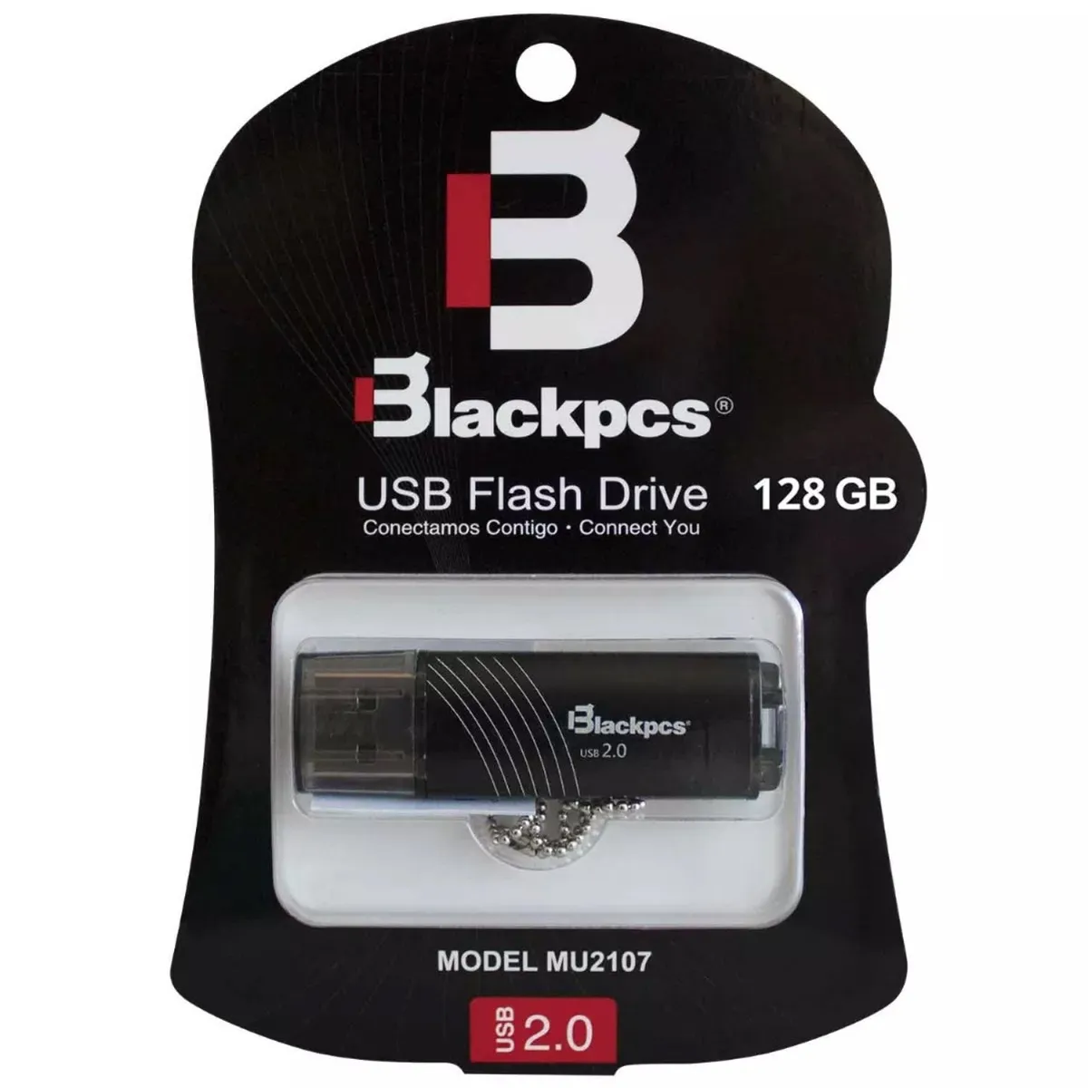 Memoria Flash Usb Blackpcs De 128 Gb Color Negro Plastico